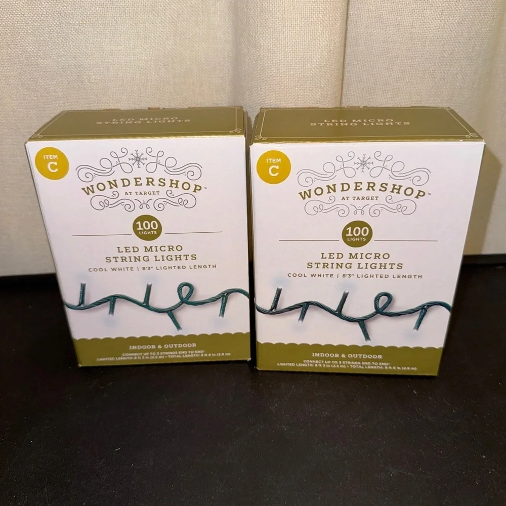 Target Wondershop Christmas Cool White Micro Lights